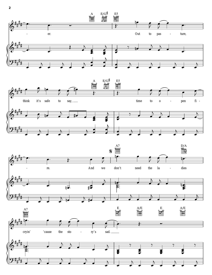 Rocky Mountain Way Rocky Mountain Way Piano, Vocal, Guitar scores gallery preview page 2