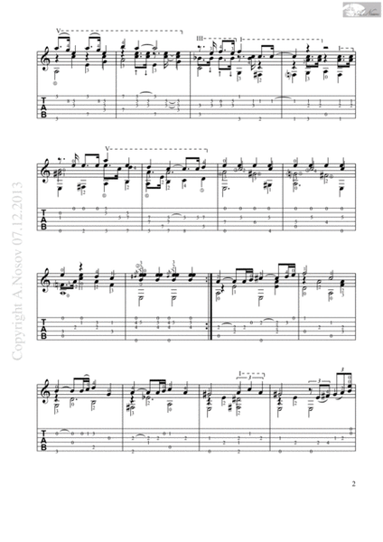 Michelle (Sheet music for guitar) image number null