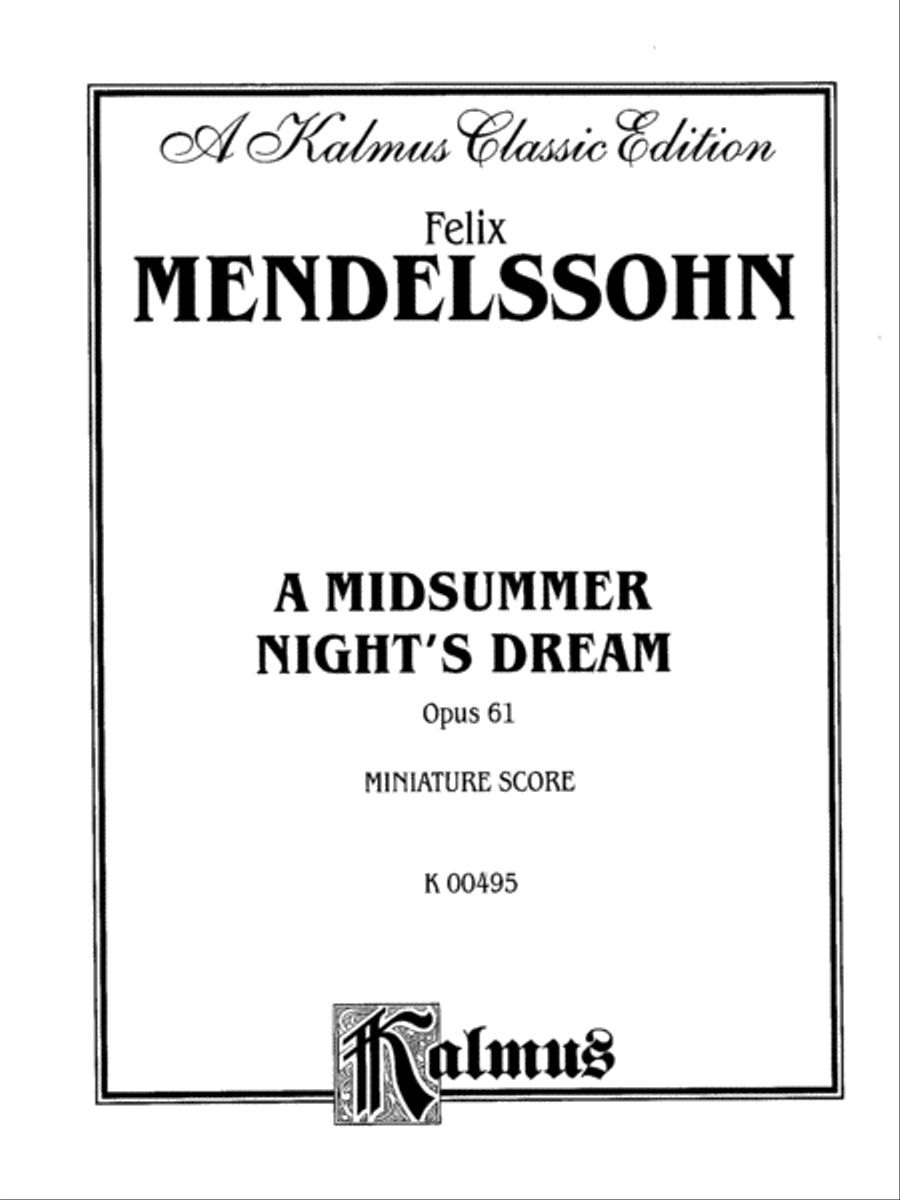 A Midsummer Night's Dream, Op. 61 Women's Choir scores gallery preview page 2