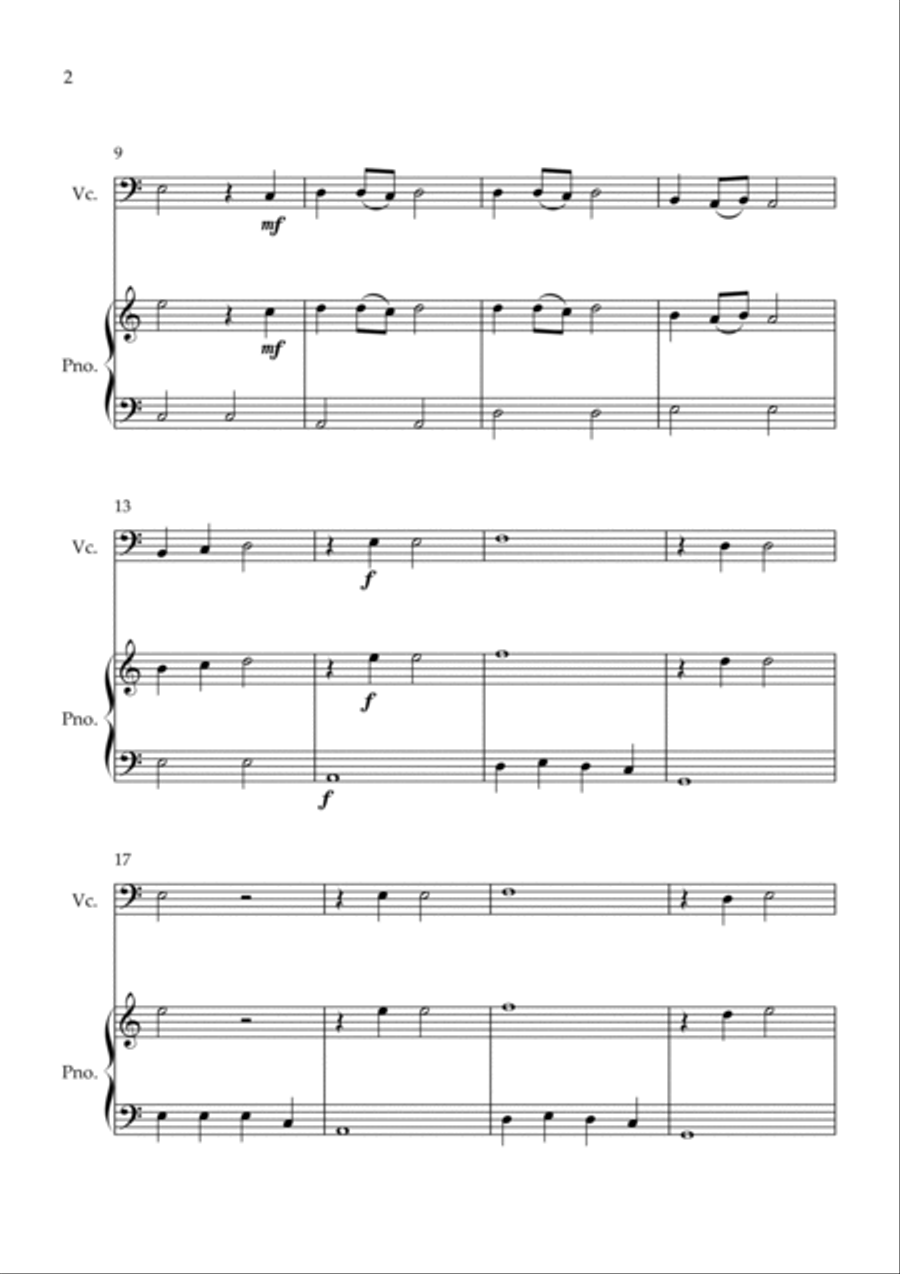 Flowers Piano scores gallery preview page 2
