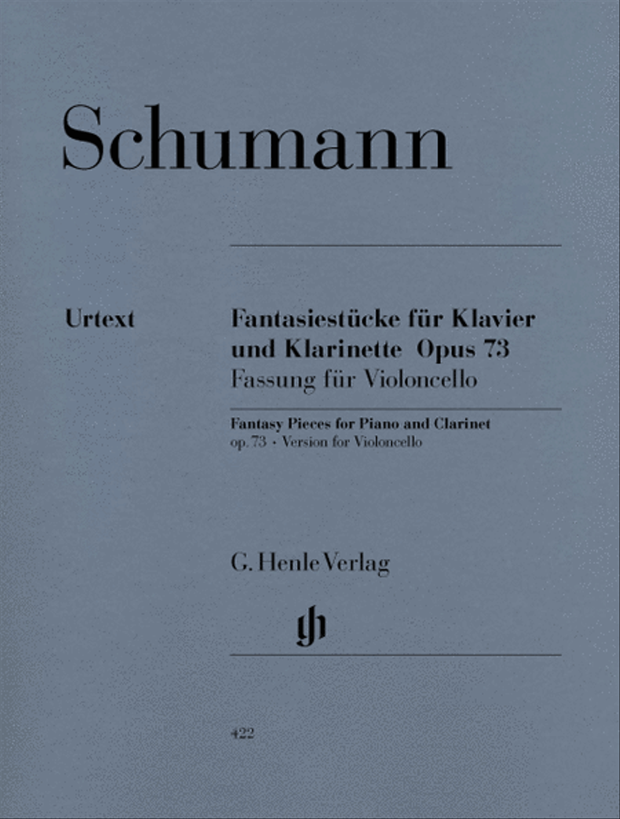 Fantasy Pieces for Piano and Clarinet Op. 73 Clarinet scores gallery preview page 1