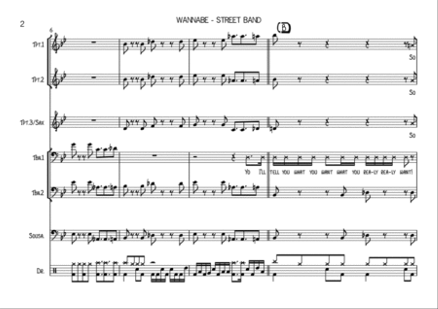 Wannabe Brass Ensemble scores gallery preview page 2