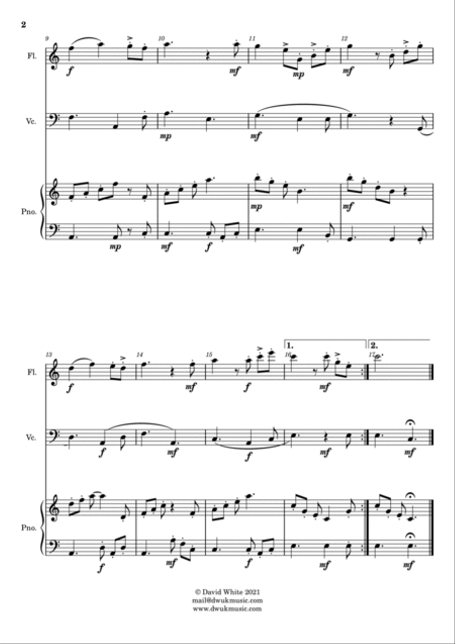 A Deer in the Woods Flute scores gallery preview page 2