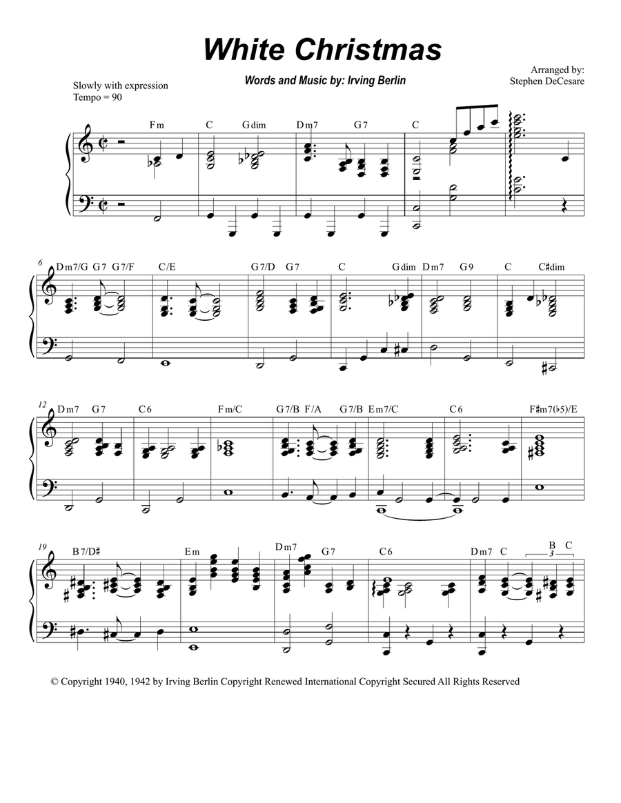 White Christmas Piano Trio scores gallery preview page 6