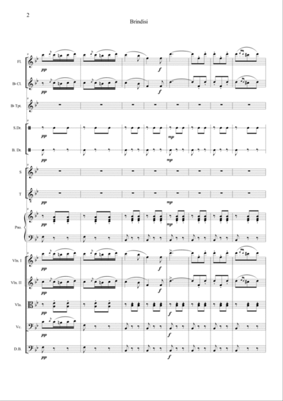 Brindisi Brindisi Orchestra scores gallery preview page 2