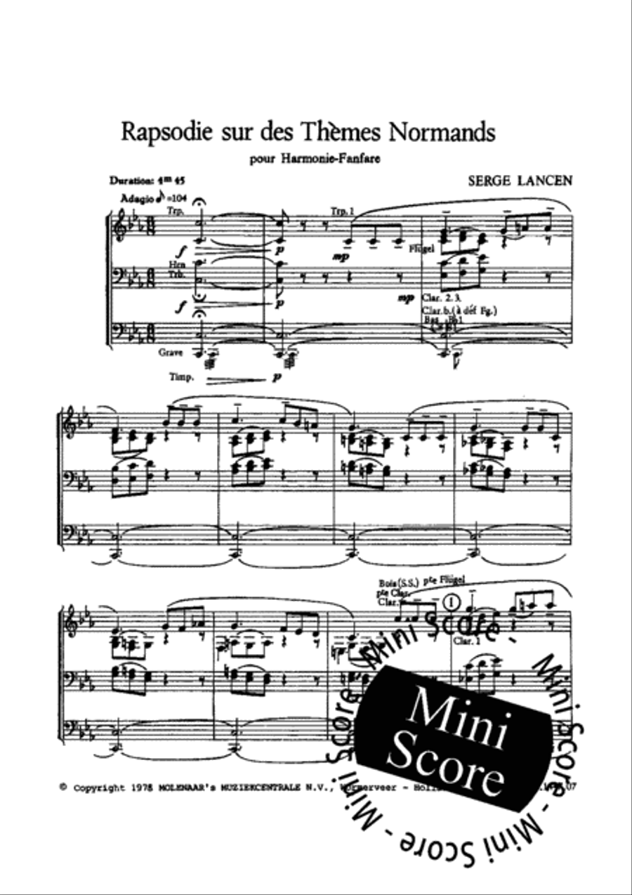 Rapsodie Themes Normands Fanfare Band scores gallery preview page 5