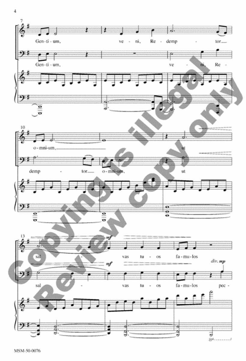 O Come, O Come, Emmanuel (Choral Score) image number null