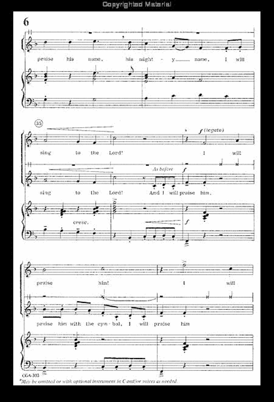 And I Will Praise Him (Two-part) 2-Part scores gallery preview page 5