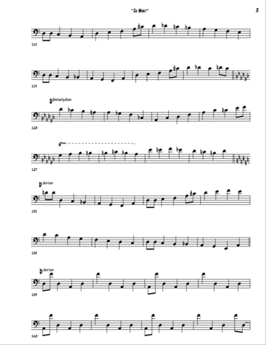 So What Double Bass scores gallery preview page 5