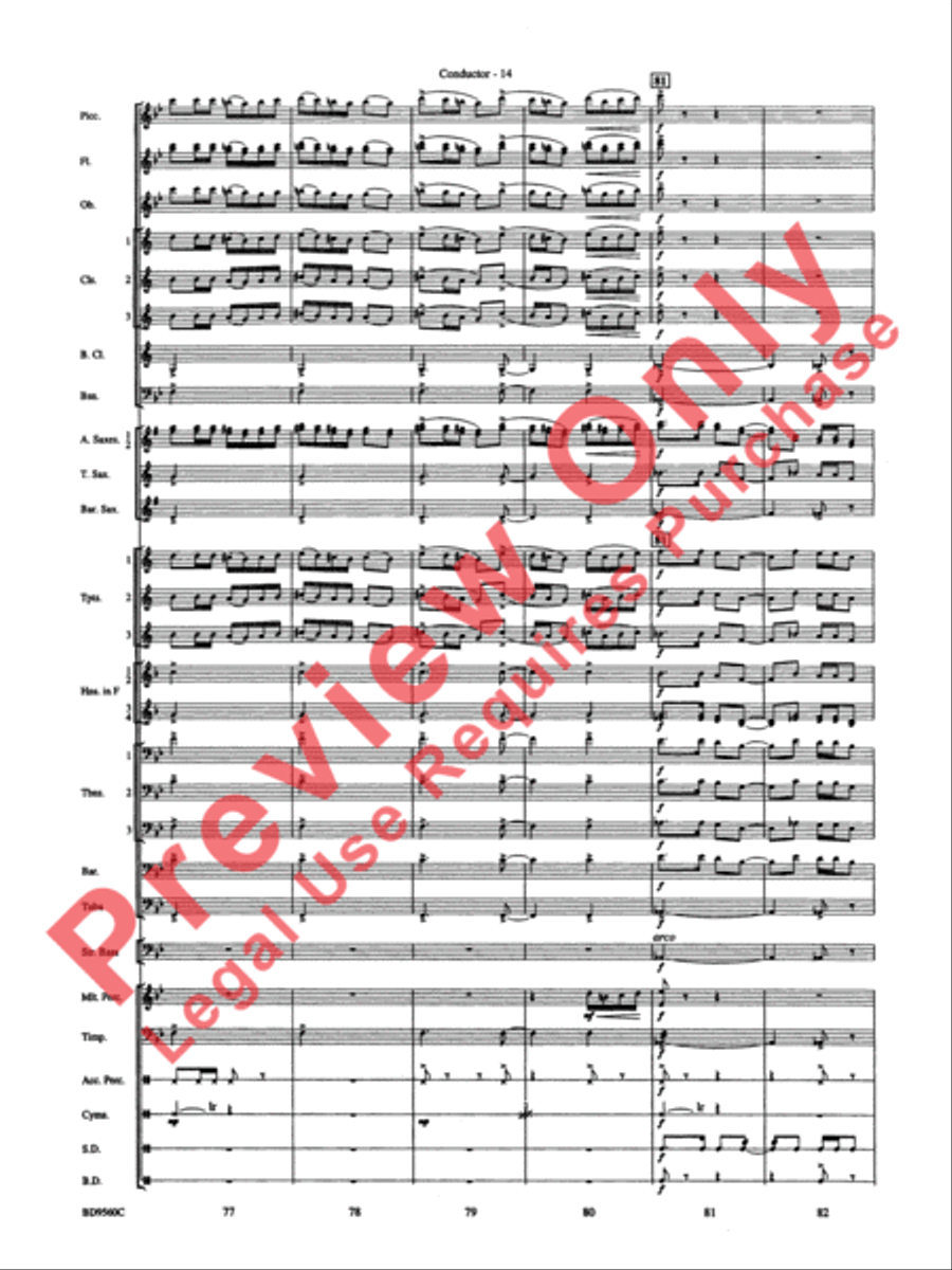 Waterdance Waterdance Concert Band scores gallery preview page 16