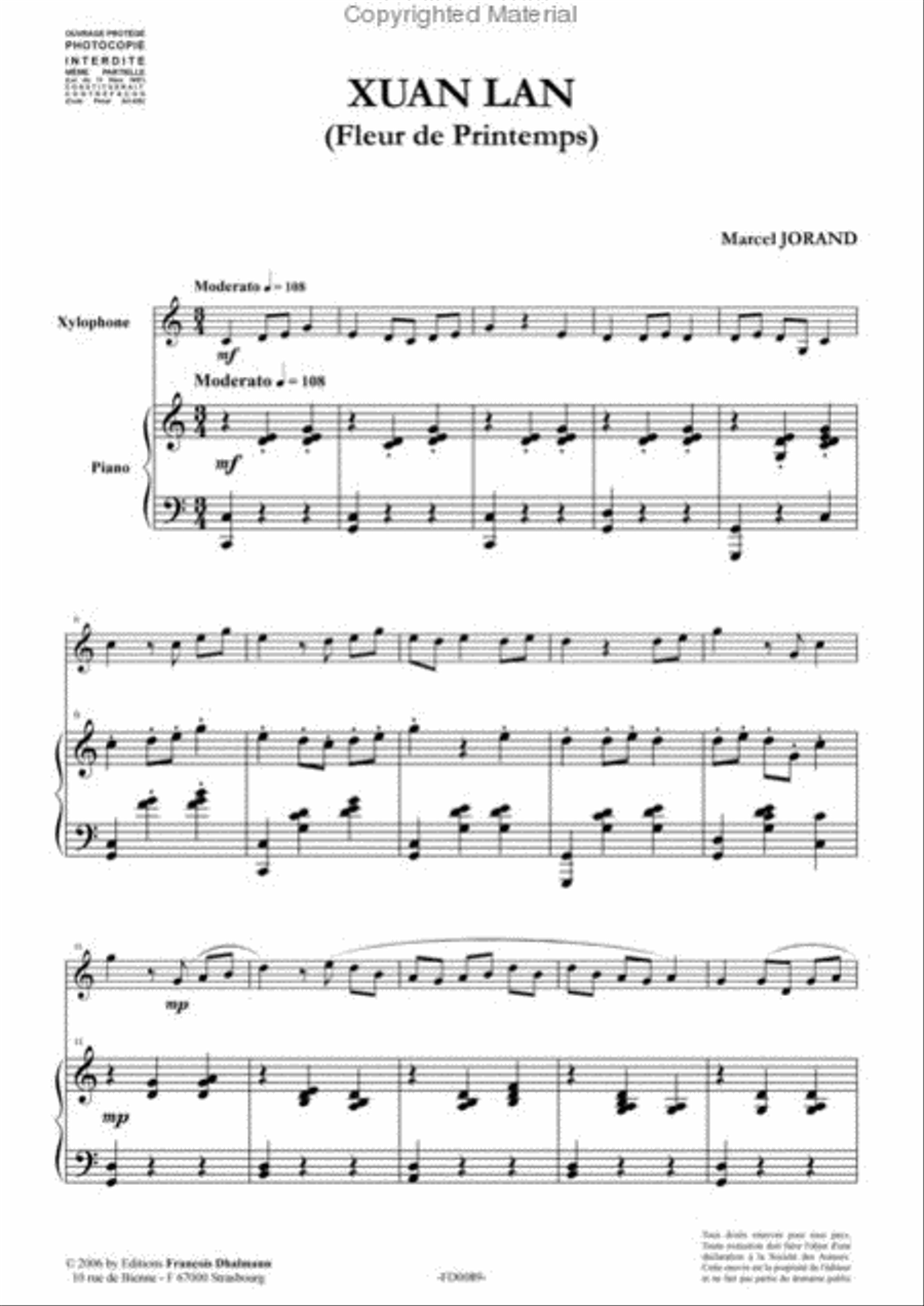 Xuan Lan Percussion scores gallery preview page 2