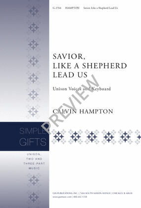 Book cover for Savior, like a Shepherd, Lead Us