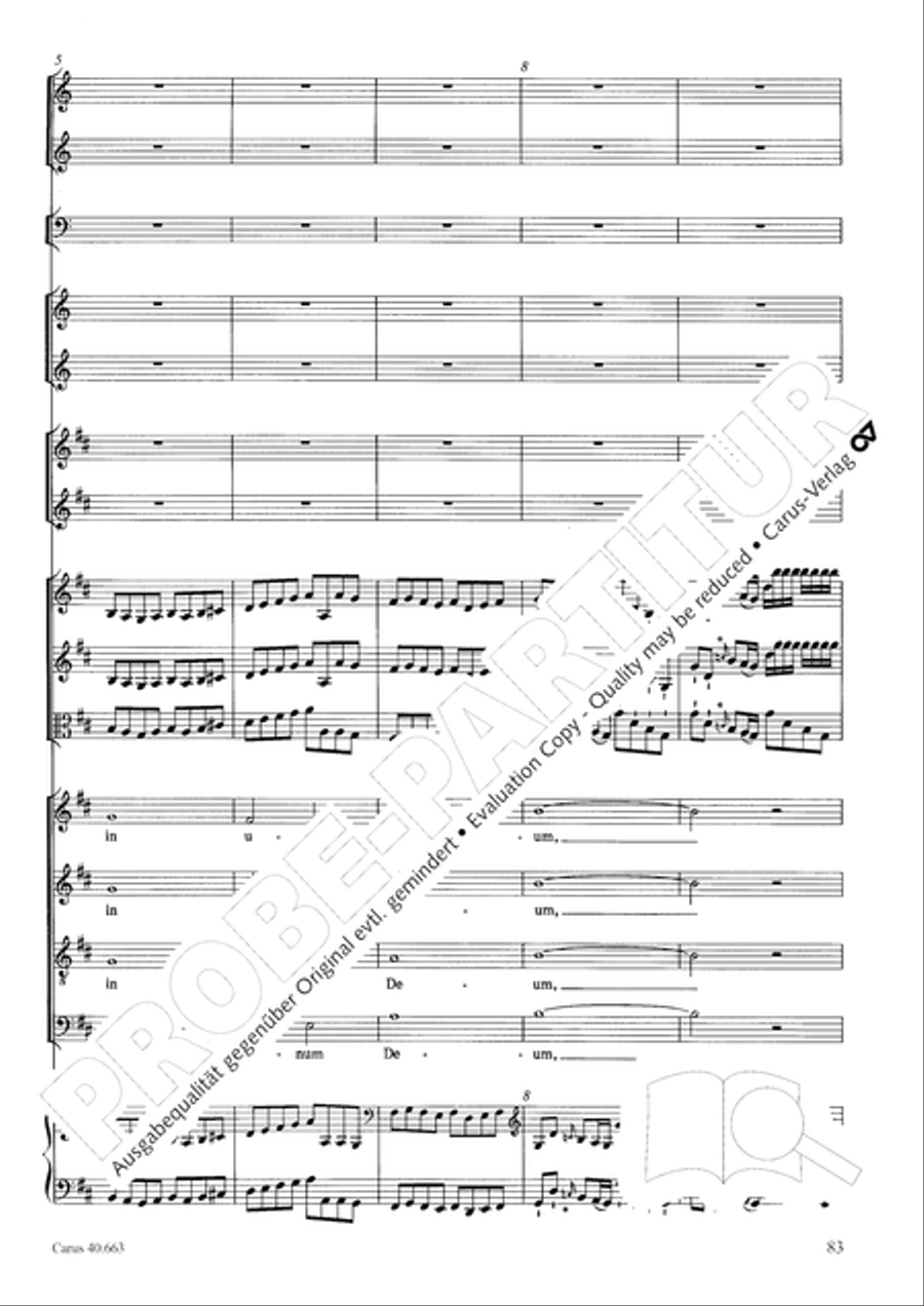 Mass in D minor (Missa in d) ATB scores gallery preview page 99