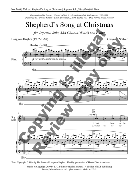 Shepherd's Song at Christmas image number null