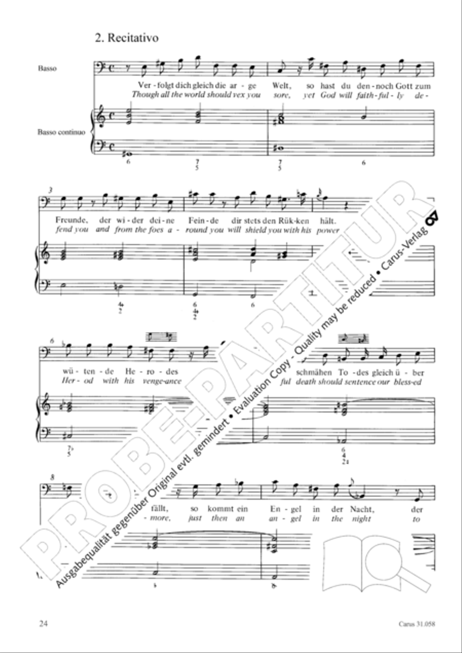 O God, what glut of care and pain (Ach Gott, wie manches Herzeleid) Orchestra scores gallery preview page 25