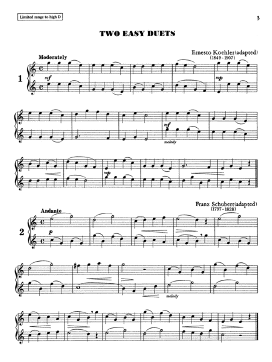 Learn to Play Flute Duets Flute Duet scores gallery preview page 3