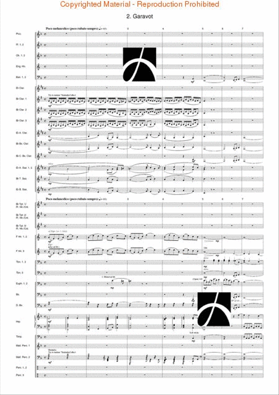 Tanczi Concert Band scores gallery preview page 25