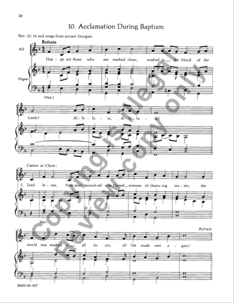 Rite of Christian Initiation of Adults 4-Part scores gallery preview page 15