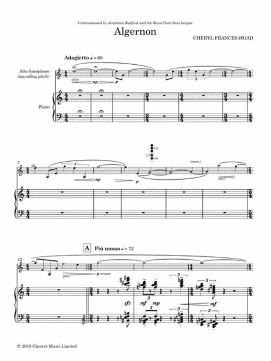 Algernon Alto Saxophone scores gallery preview page 4