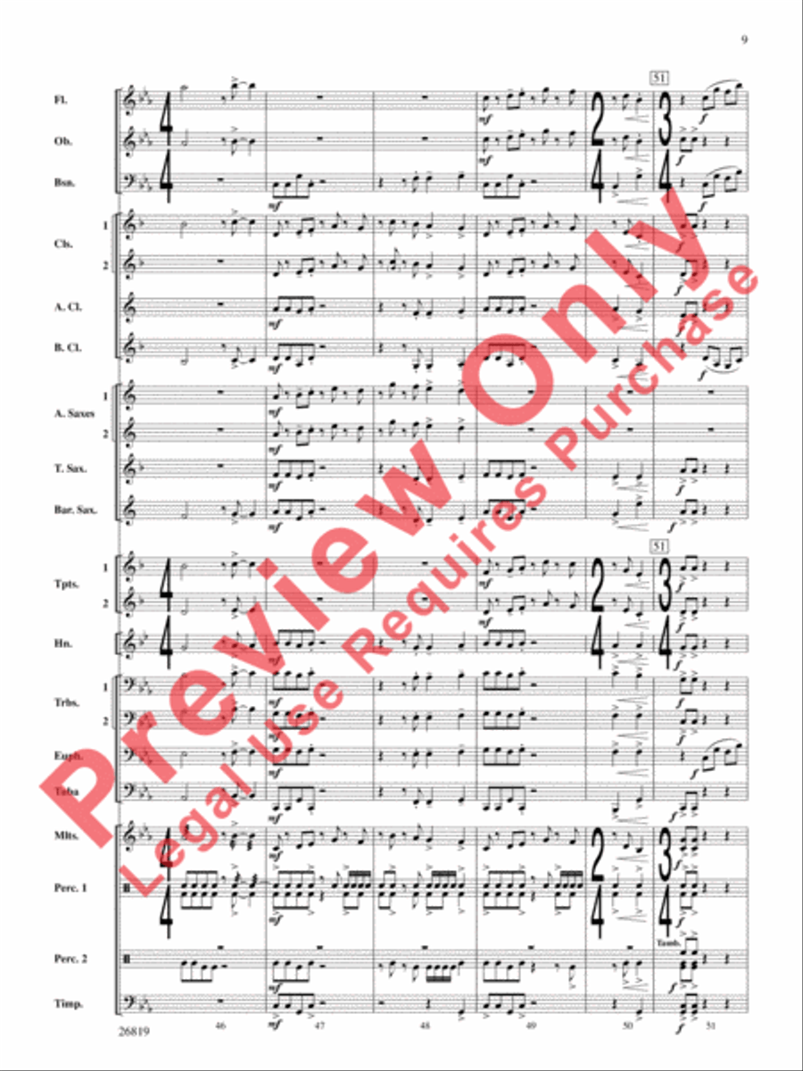 Algorhythms Concert Band scores gallery preview page 10