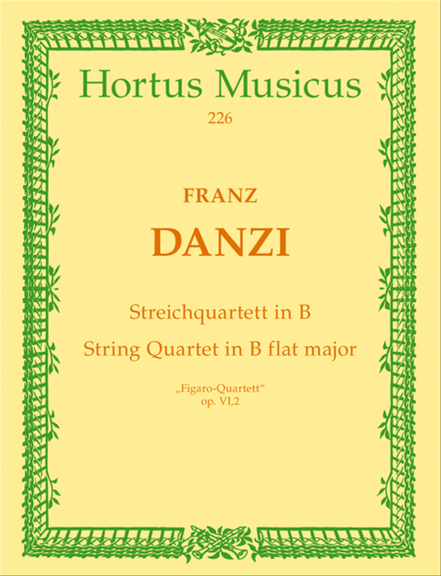 Streichquartett "Figaro-Quartett" B-Dur, op. 6/2