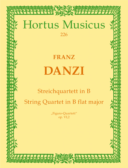 Streichquartett "Figaro-Quartett" B-Dur, op. 6/2
