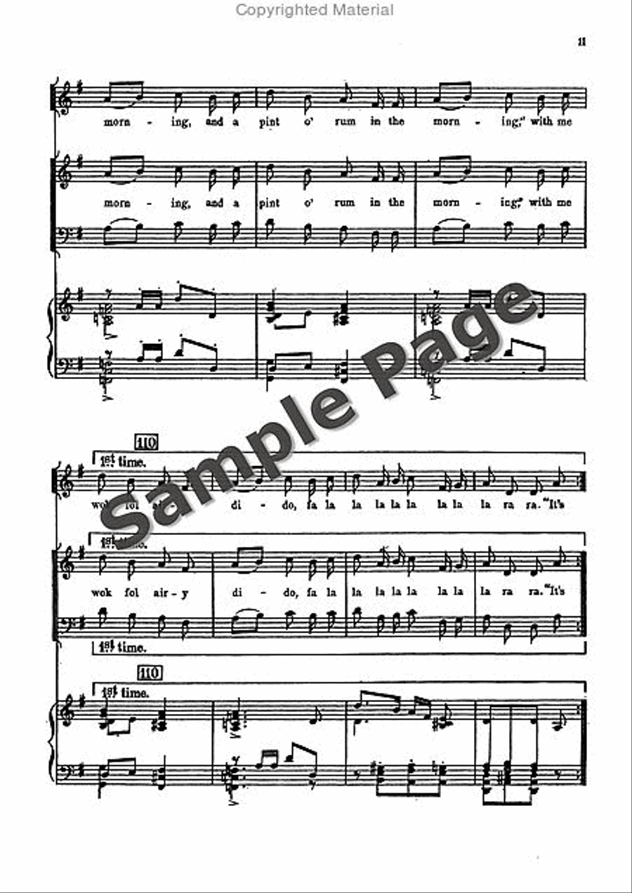 I'm Seventeen Come Sunday 4-Part scores gallery preview page 12