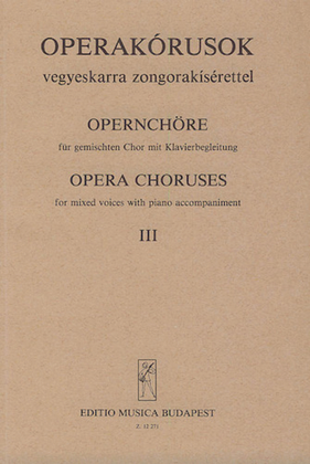 Book cover for Opera Choruses V3-satb/pn