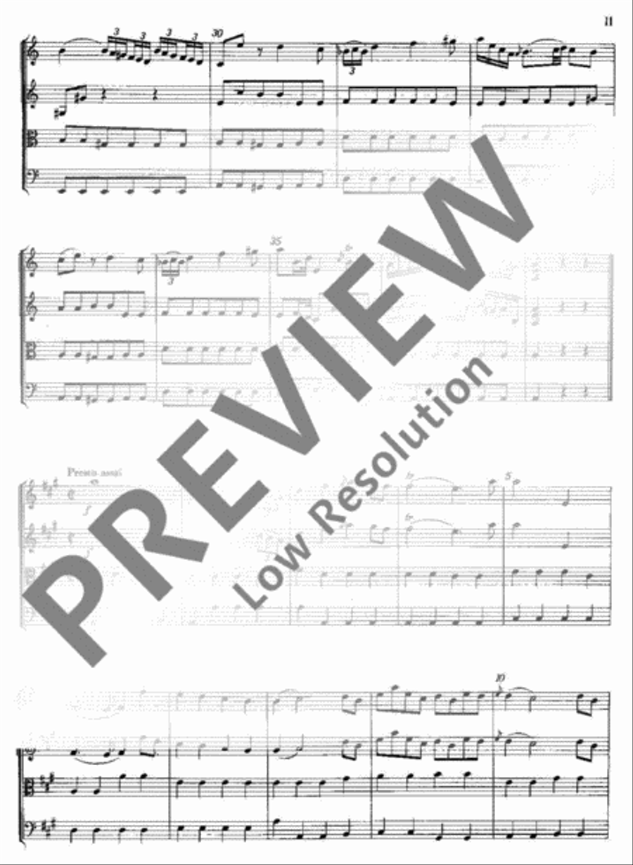 Sinfonia A Major String Orchestra scores gallery preview page 12
