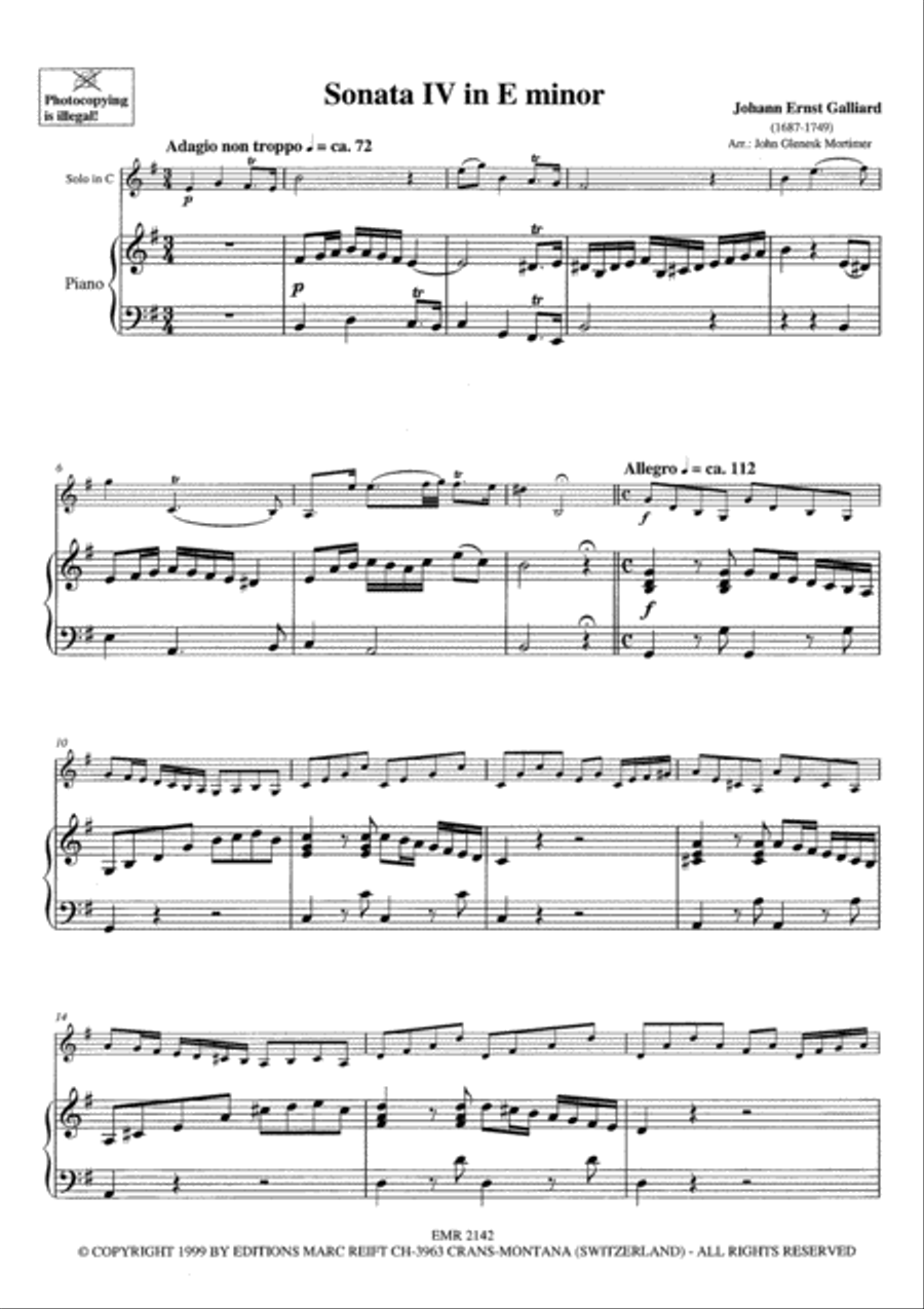 <br>Sheet music extract