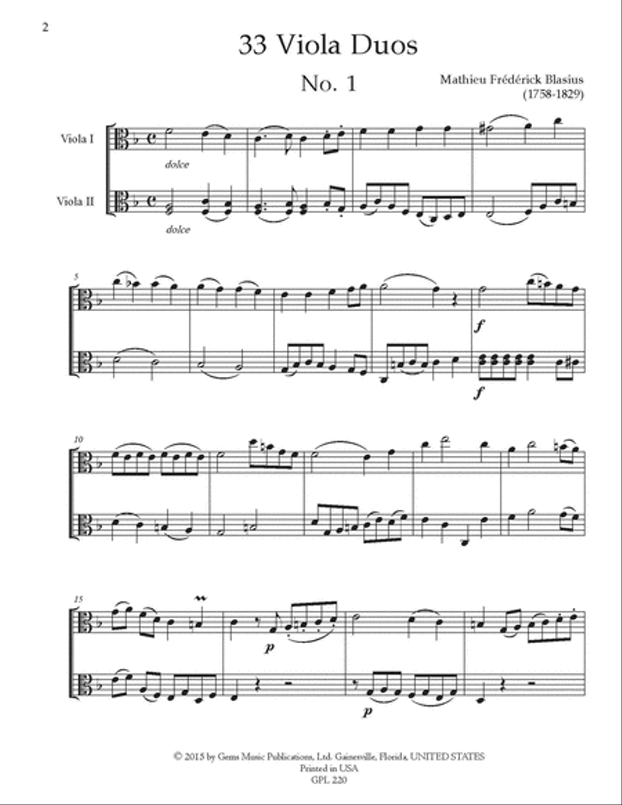 33 Viola Duos 33 Viola Duos String Duet scores gallery preview page 2