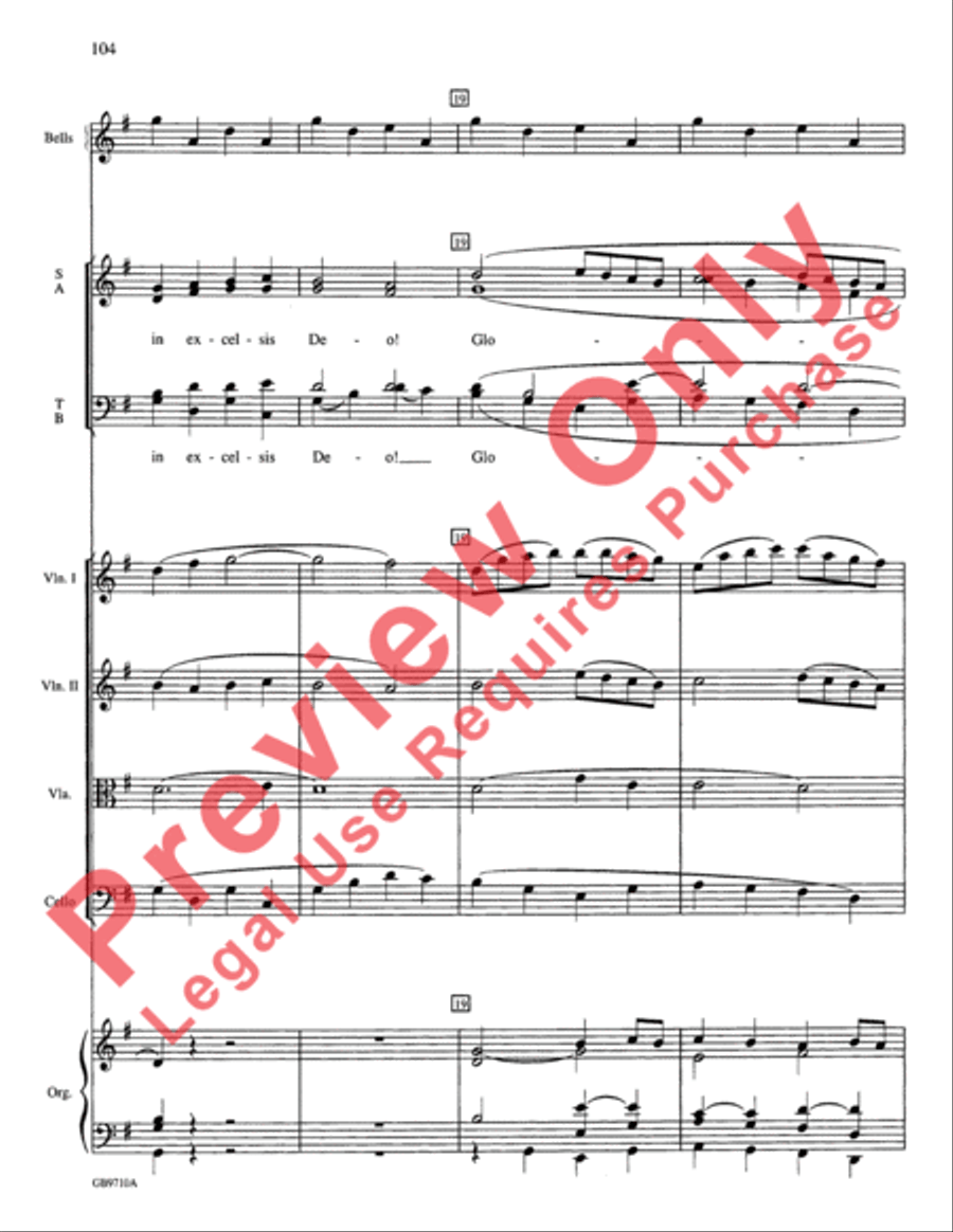 A Festival of Lessons and Carols Choir scores gallery preview page 105