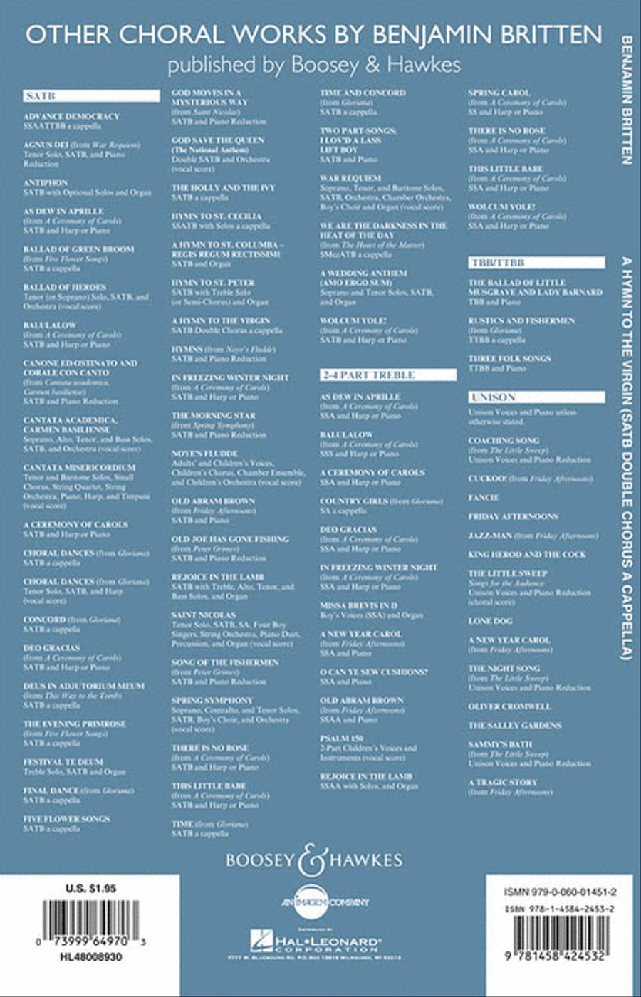 A Hymn to the Virgin SSAATTBB scores gallery preview page 2