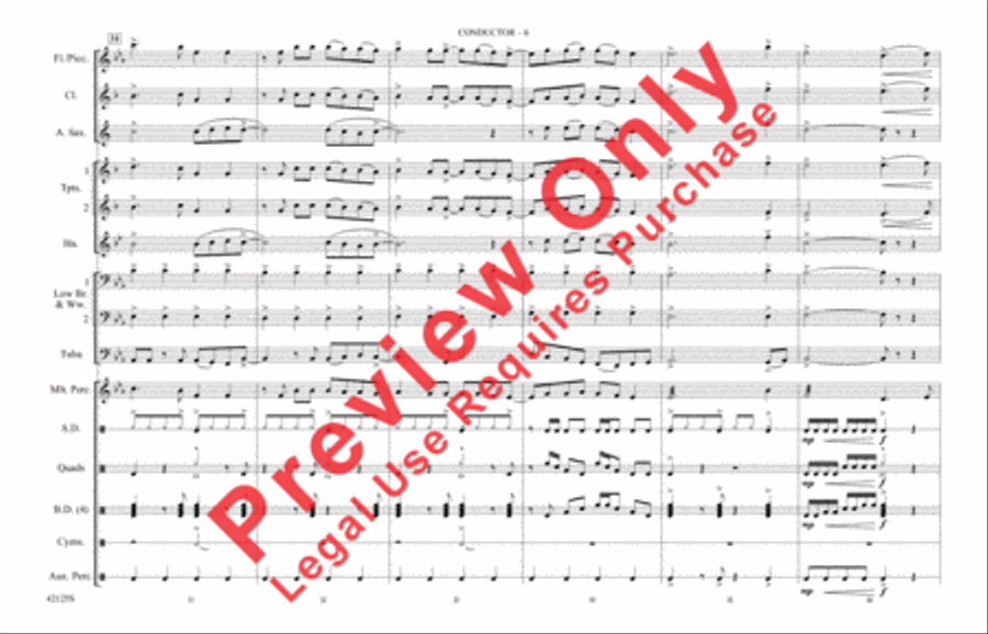 Still into You Marching Band scores gallery preview page 7