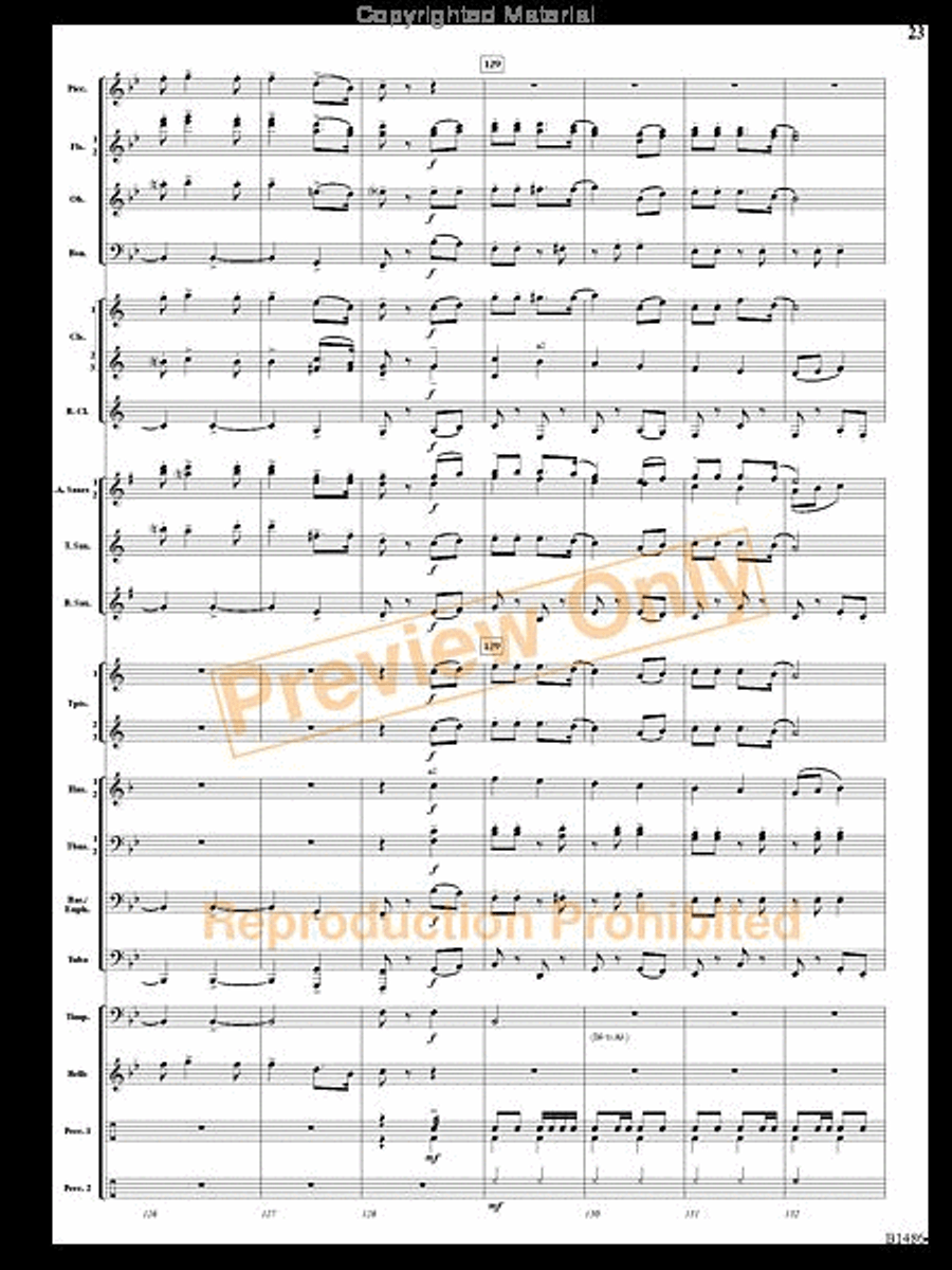 An American Spectacular An American Spectacular Concert Band scores gallery preview page 22