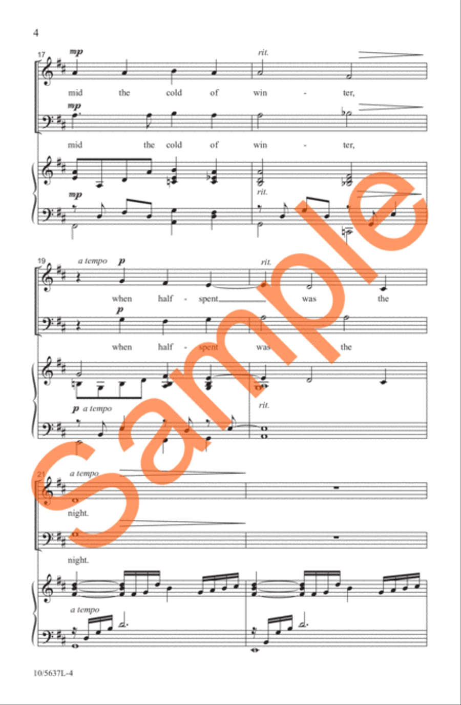 Lo! How a Rose E'er Blooming 2-Part scores gallery preview page 5