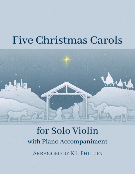 Five Christmas Carols for Solo Violin with Piano Accompaniment image number null