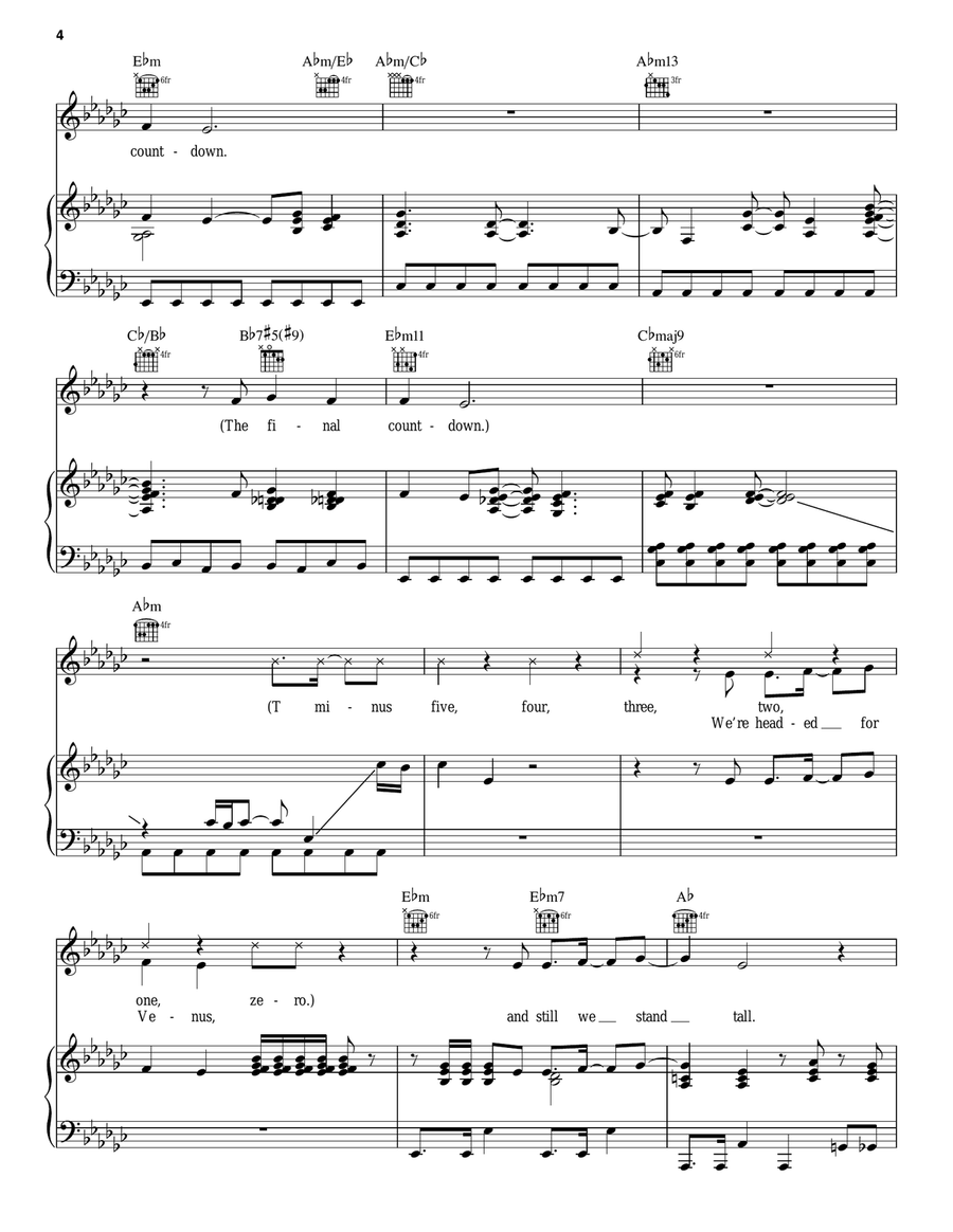Final Countdown Acoustic Guitar scores gallery preview page 4
