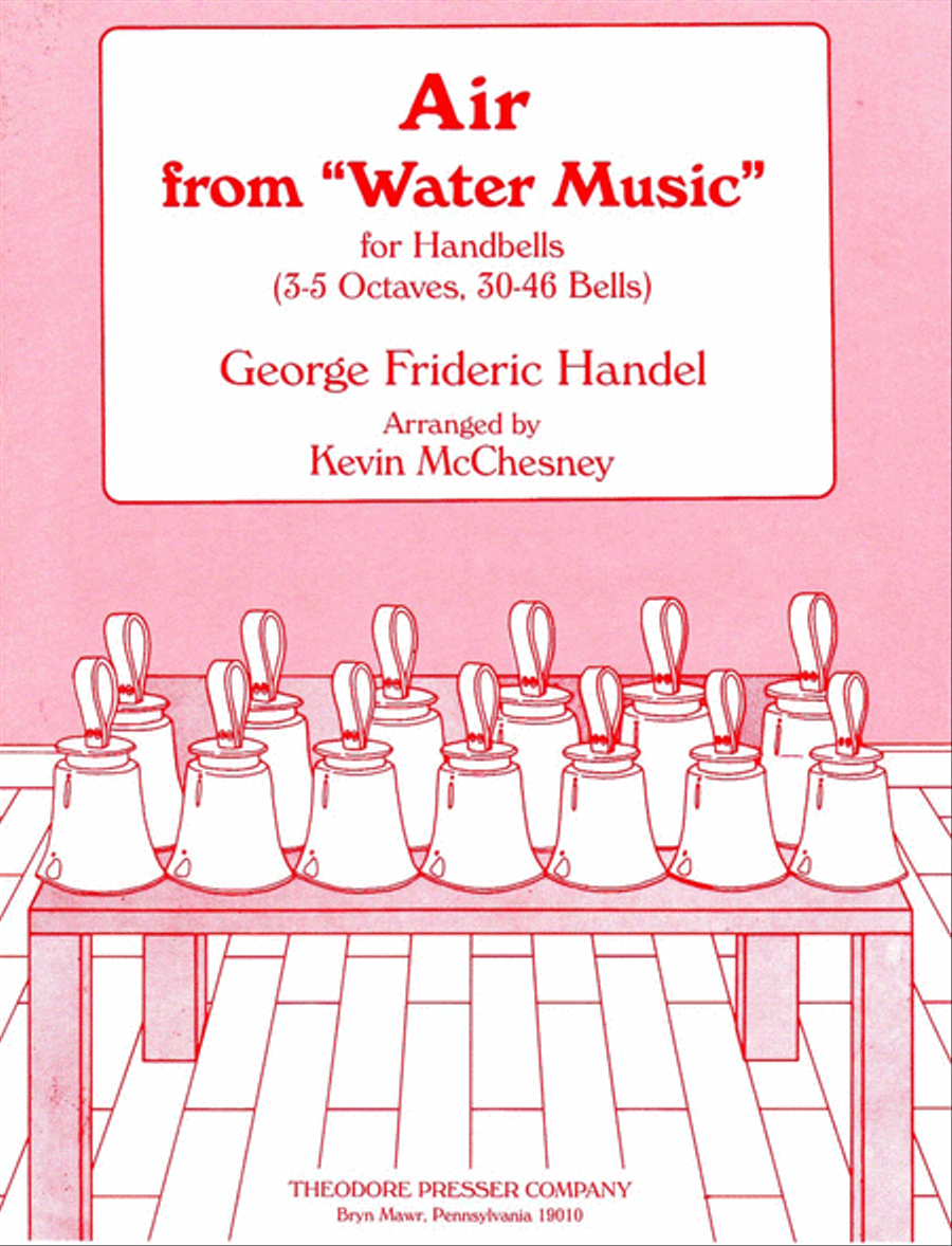 Air from Water Music (Handbell) Chamber Music scores gallery preview page 1