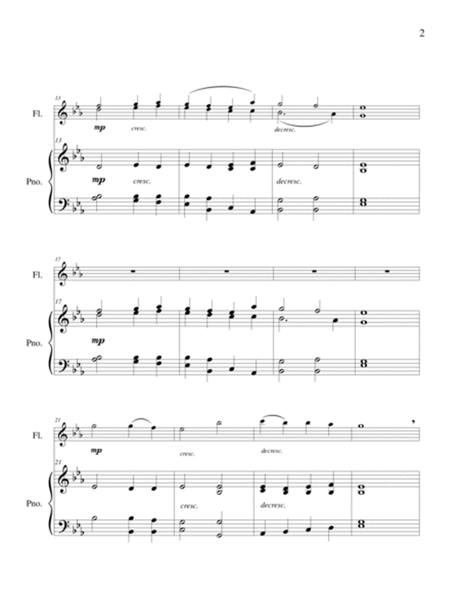 Abide with Me - Flute Duet and Piano image number null