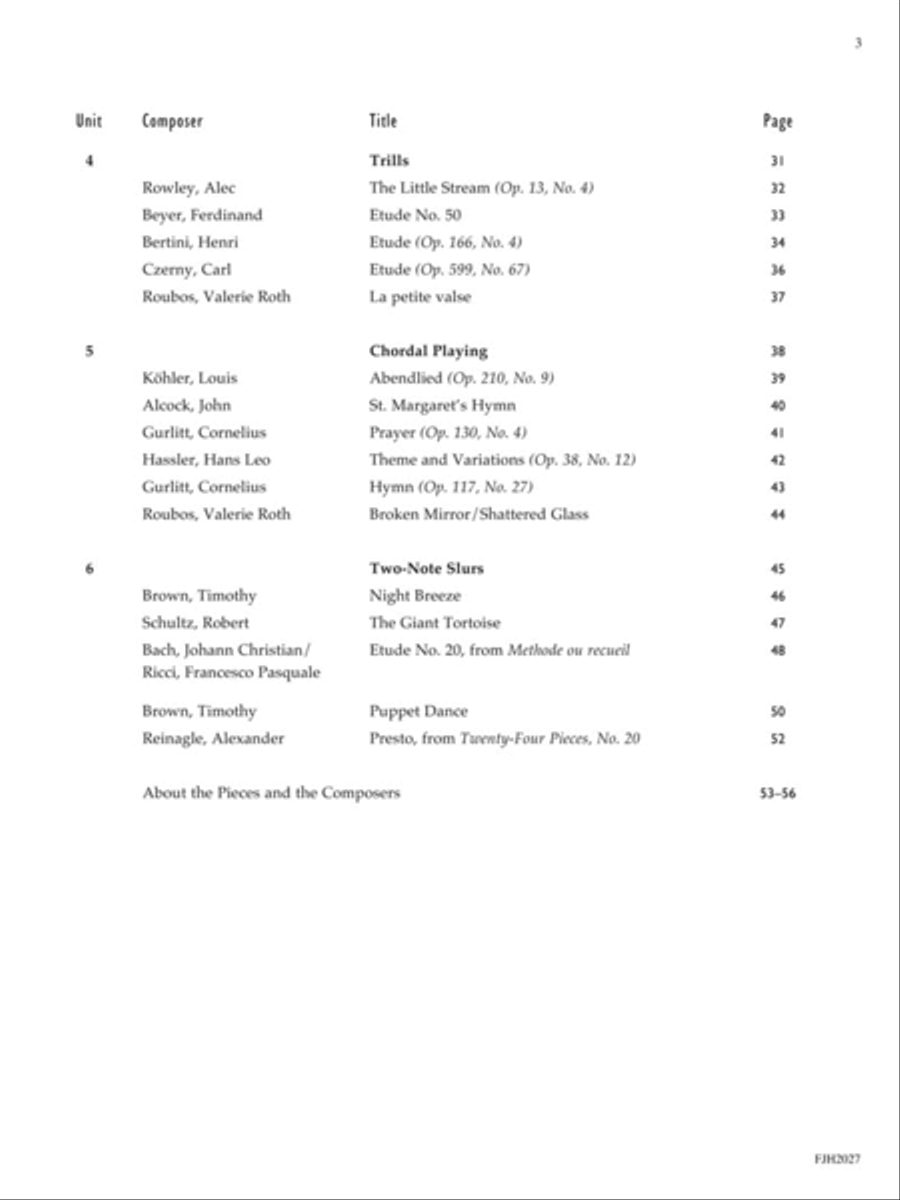 Etudes with Technique, Book 3 Piano Method scores gallery preview page 4