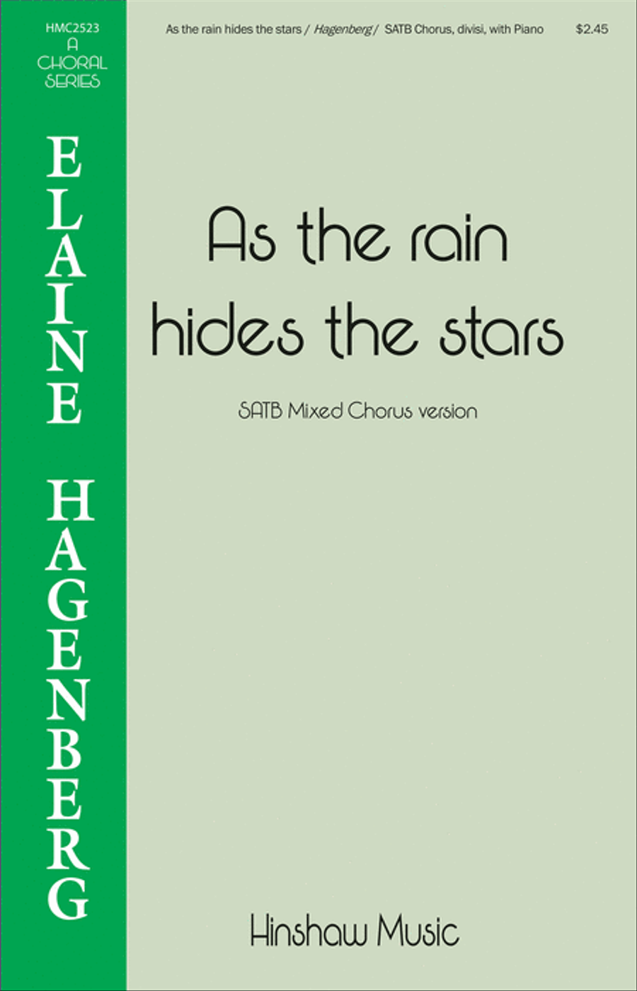 As the Rain Hides the Stars 4-Part scores gallery preview page 1