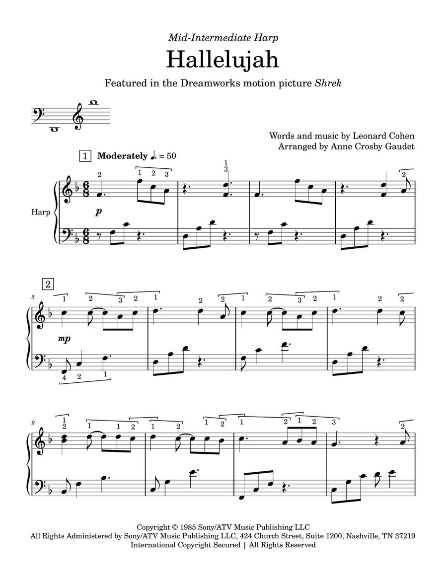 Hallelujah Harp scores gallery preview page 2