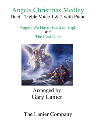 Book cover for ANGELS CHRISTMAS MEDLEY (Duet - Treble Voice 1 & 2 with Piano)