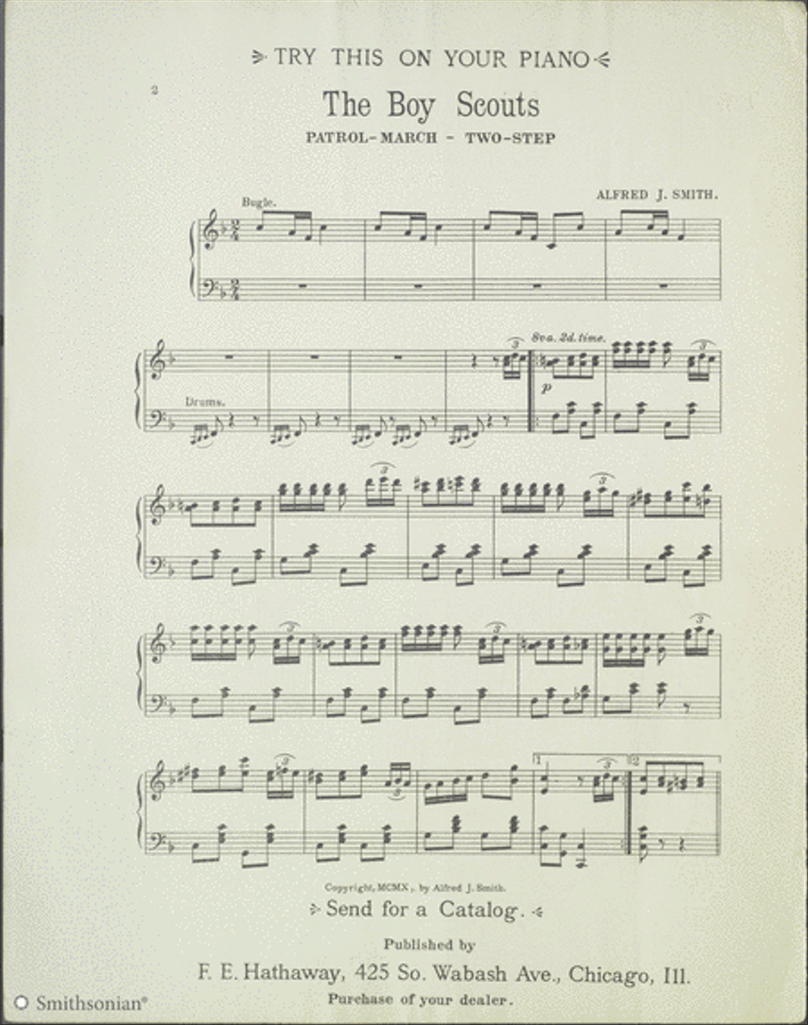 The Big Stick: The American Military March Two Step Piano Solo scores gallery preview page 2