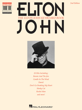 Book cover for The Elton John Keyboard Book