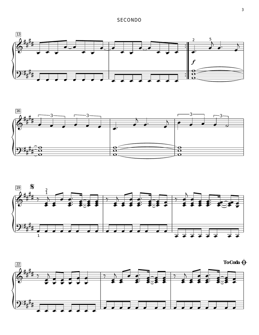 I Caught Myself I Caught Myself Piano Duet scores gallery preview page 3