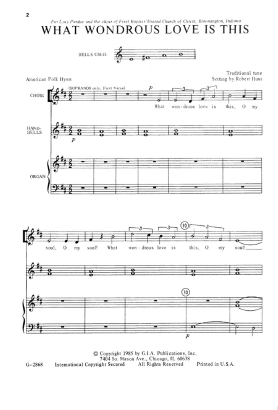 What Wondrous Love Is This | Download Edition 3-Part scores gallery preview page 2