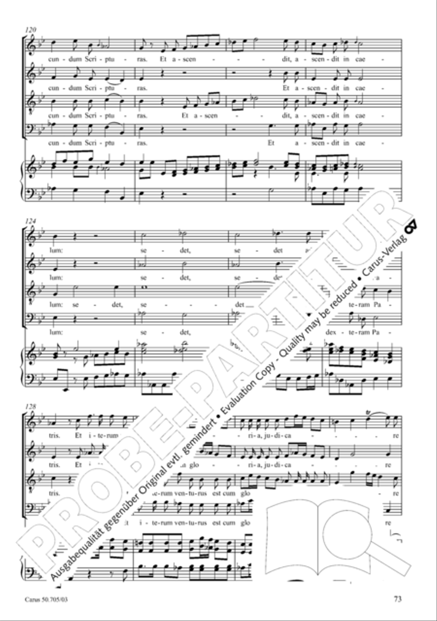 Missa in g. Hasse-Werkausgabe IV/3 4-Part scores gallery preview page 82