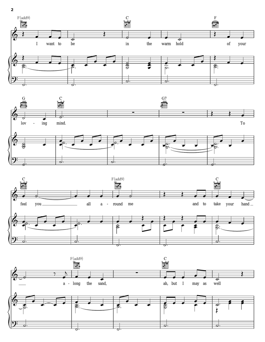 Catch The Wind Catch The Wind Piano, Vocal, Guitar scores gallery preview page 2